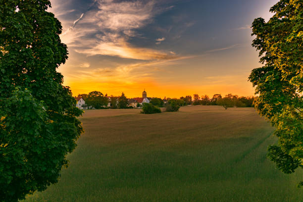 istock view from the window in the sunset on a wide field 1323924053