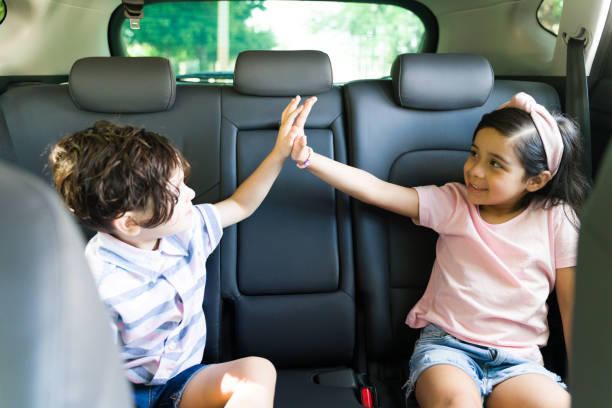 istock Cute brother and sister celebrating getting along 1323926368