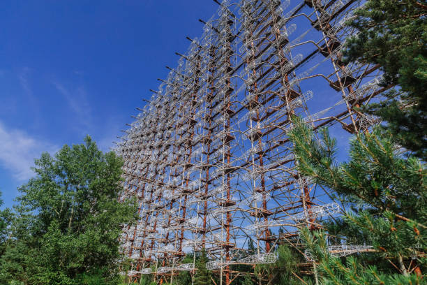 istock Former military Duga radar system in Chernobyl Exclusion Zone, Ukraine 1323927338