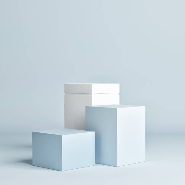 istock Mockup abstract geometry podium for product presentation. 1323928430