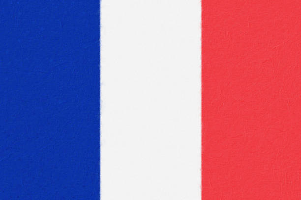istock France flag painted with paint on a concrete wall 1323928833