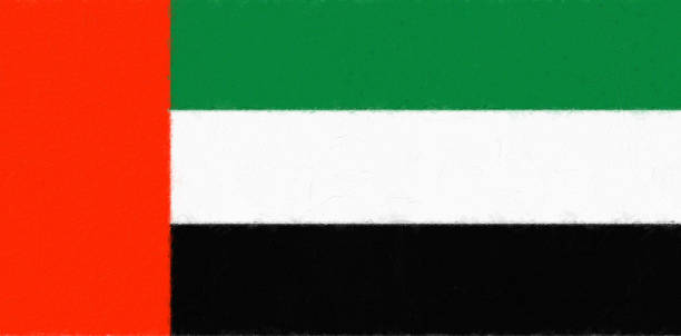 istock United Arab Emirates flag painted with paint on a concrete wall 1323928897