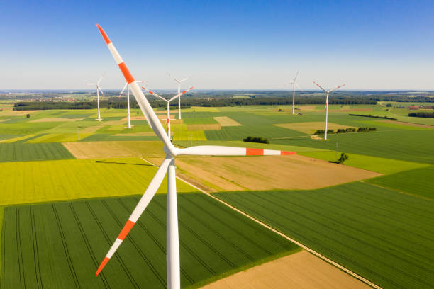 istock Wind Turbine Close-Up, Aerial View 1323941992