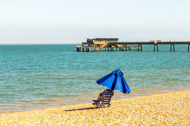 praia do deal - deal kent - fotografias e filmes do acervo