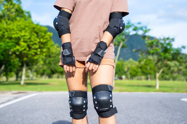 istock wrist guard elbow pads for safety 1323973799