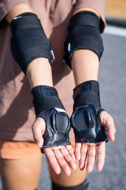 istock wrist guard elbow pads for safety 1323973811