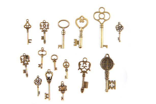 istock old vintage keys isolated 1323974743