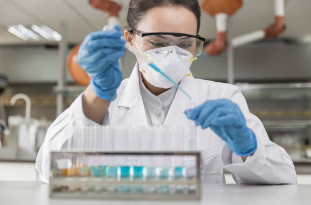 istock Female scientist working in the laboratory. 1323987020