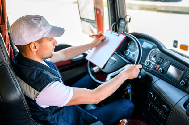 Professional truck driver to transport