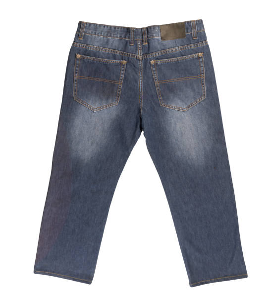 istock Blue jeans isolated on white background.Beautiful  jeans 1323990760