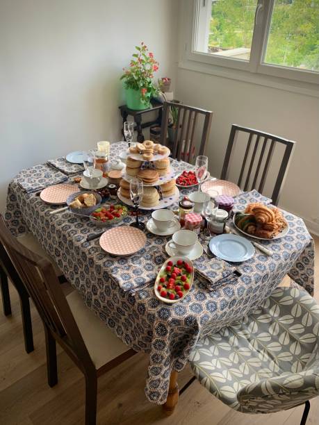 istock A lovely champagne afternoon tea. 1323992336