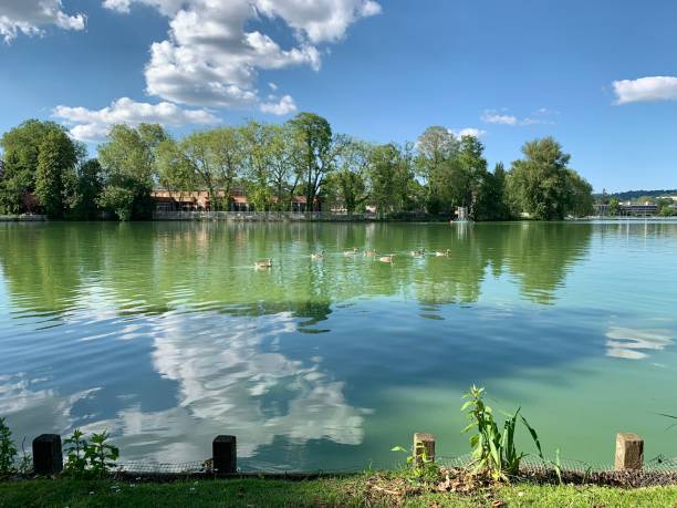 istock A beautiful view of a lake in Paris. 1323992384