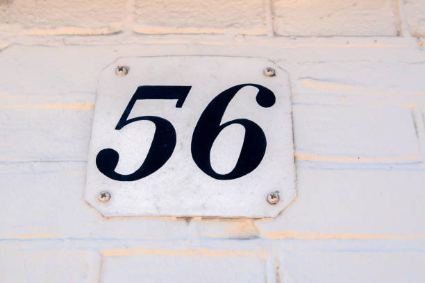 istock Close Up House Number 56 1323993155