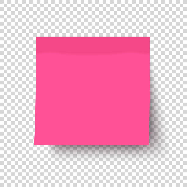 인쇄하다 - reminder adhesive note note pad pink stock illustrations