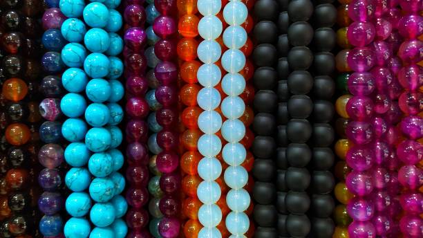 istock Bead texture of various colors of stone 1324000137