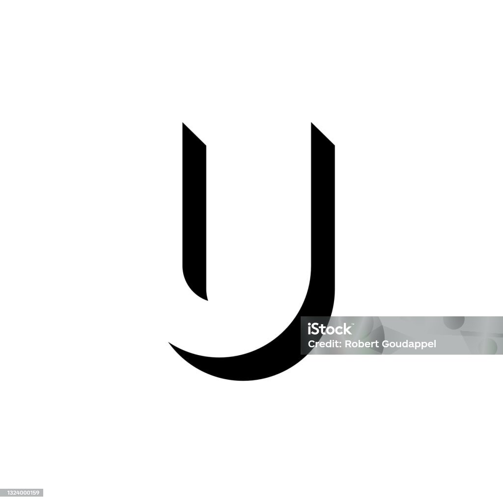 U Shadow Vector Geometric Shadow Letter U Stock Illustration - Download Image ...
