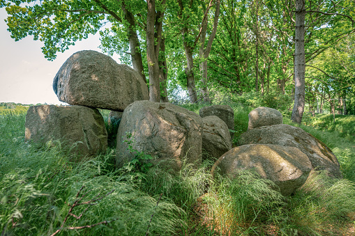 Prehistoric dolmen grave near Putbus Lauterbach