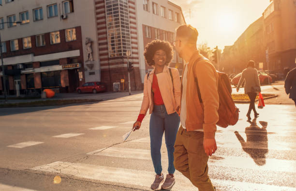 istock Smiling couple enjoying on vacation. 1324007671