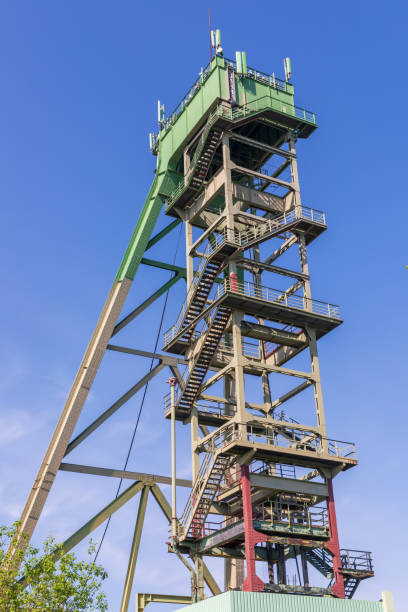istock Old mine tower at the former mine 1324008973