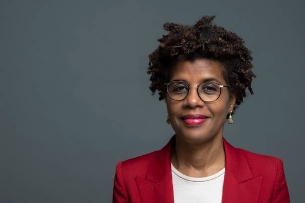 istock Stylish black woman studio portrait 1324009138