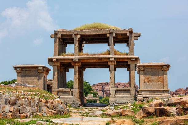 istock Ancient ruins of Hampi. Sule Bazaar, Hampi, Karnataka, India 1324010160