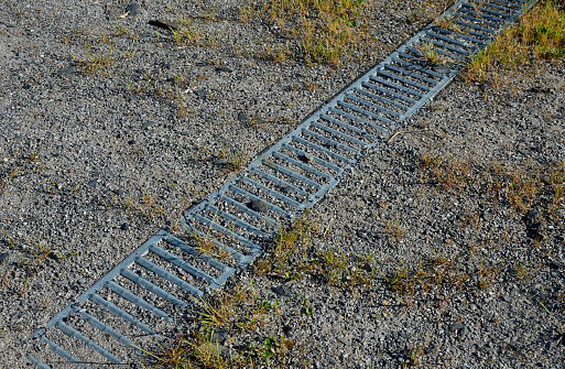 Path Gutter Drainage Of The Path By Means Of A Gutter Under Which Water Flows The ...