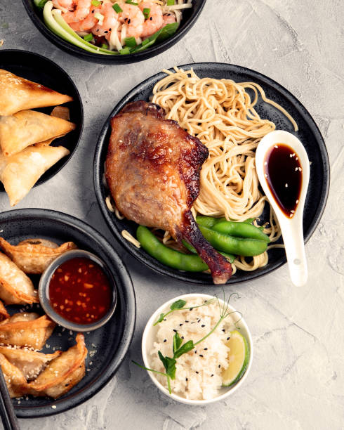 Assorted Chinese dishes