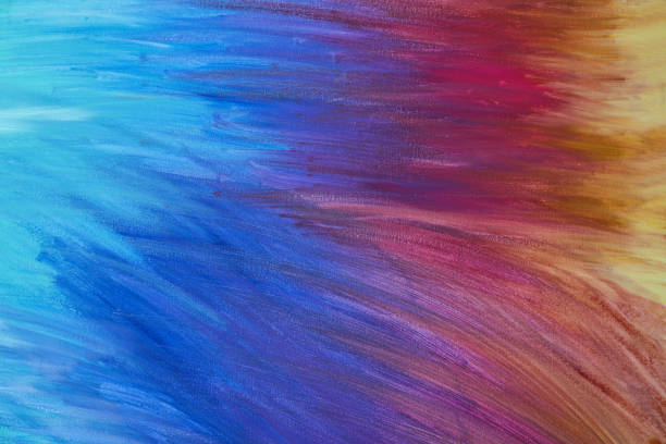Abstract colorful paint as background, top view