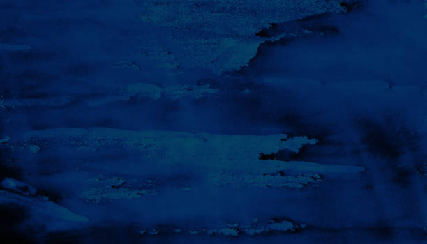 istock Abstract navy blue background. Hand drawn watercolor. Artistic background with copy space 1324022159