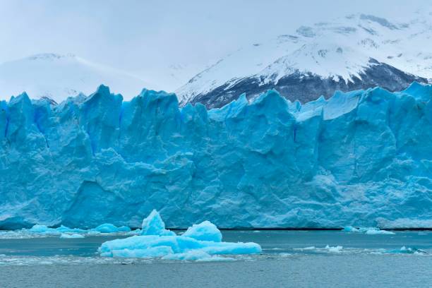 The Perito Moreno Glacier and Lake Argentina stock photo