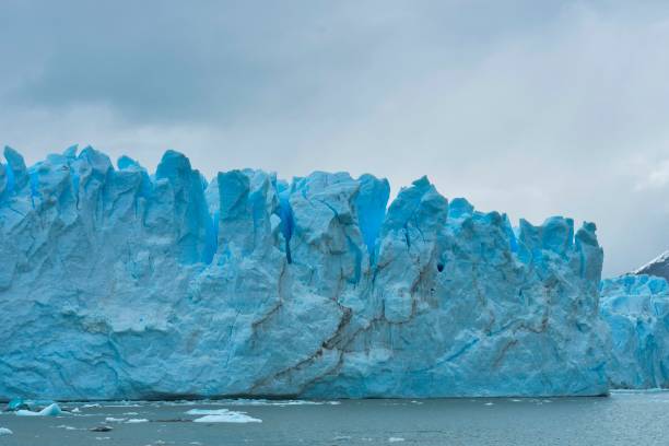 The Perito Moreno Glacier and Lake Argentina stock photo