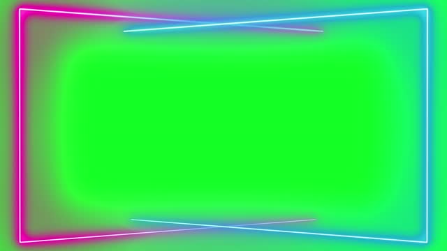 4K loop neon glow color moving seamless art background Animation. box shapes Lnes design.