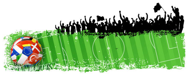 ilustrações de stock, clip art, desenhos animados e ícones de grunge championship banner - holanda futebol