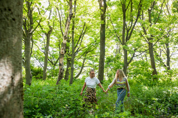 istock Happy Couple Exploring the Woodlands 1324041083