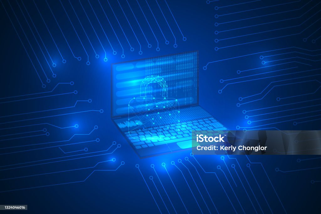 Computer Science Binary Code Technology Abstract Background Stock ...