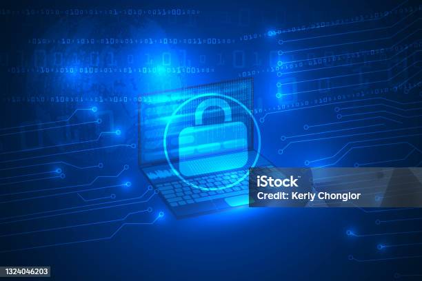 Computer Science Binary Code Technology Abstract Background Stock ...