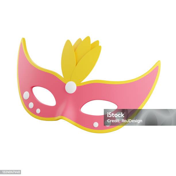 Carnival Mask 3d Render Illustration Pink Face Masquerade Mask Decorated With Yellow Feathers Stock Photo - Download Image Now - iStock carnival-mask-3d-render-illustration-pink-face-masquerade-mask-decorated-with-yellow-feathers-stock-photo-download-image-now-istock