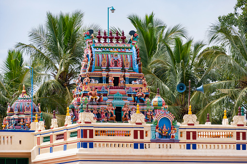 Karaikudi Nagara Sivan Kovil temple complex in the small town of Karaikkudi in the district of Kanadukathan in the Tamil Nadu region of southern India.