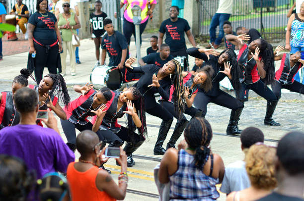 Philadelphia, PA, USA - June 20, 2015; Community participates in the Juneteenth Independence Day or Freedom Day in the historic Germantown section of Northwest Philadelphia, PA, USA on June 20, 2015. The annual event commemorates the announcement of abolition of slavery on June 19, 1865.