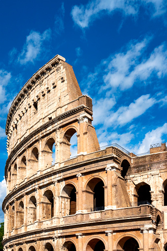Exterior of the Colosseum, Rome, Italy