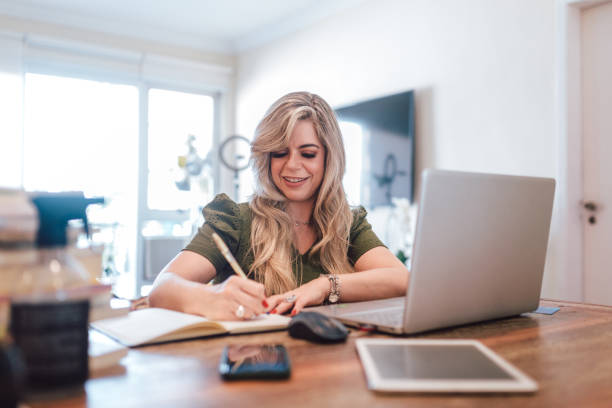 istock Mature woman working from home 1324057448