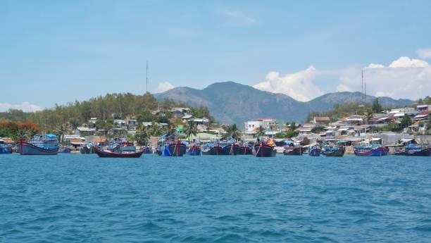 istock Fishing boats waiting at the harbour 1324060610