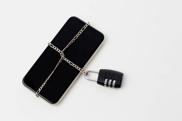 istock Digital detox concept, cell phone locked 1324062287
