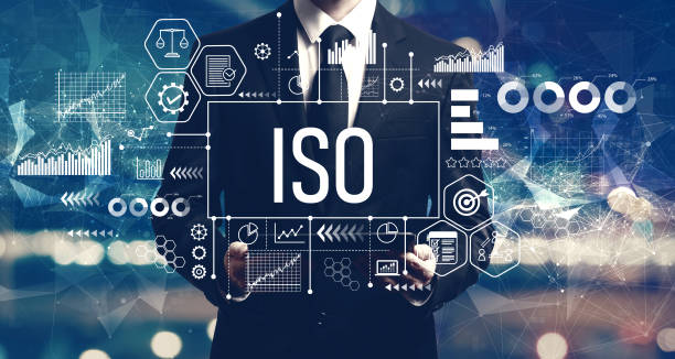 istock ISO concept with businessman holding a tablet 1324066080