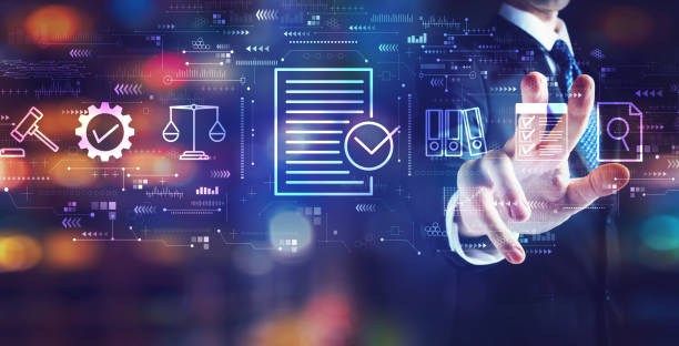 istock Compliance concept with businessman 1324066117