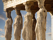 The Erechtheion in Athens, Greece
