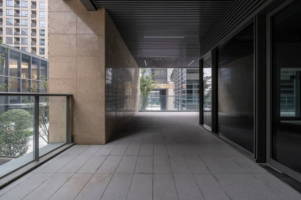 istock Facade of modern building in Hangzhou business district, China 1324070310