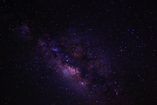 Long exposure of the milky way, shot in the summer sky in Israel