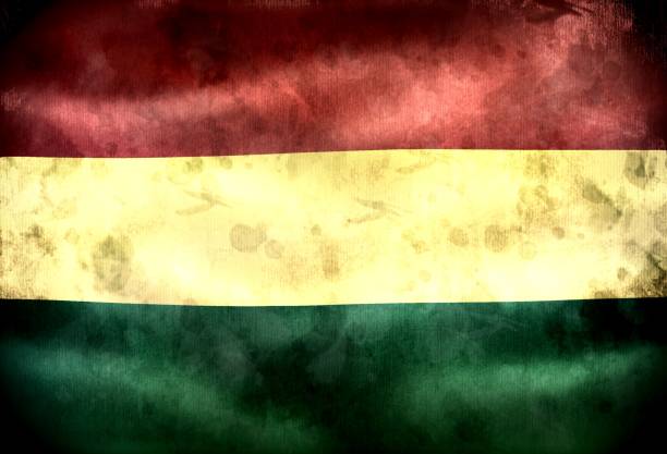 istock Bolivia flag - realistic waving fabric flag 1324075342