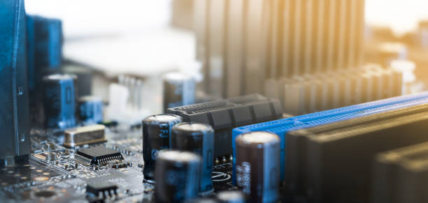 istock macro microcircuit. electronic city concept. Electronic circuit board close up 1324078549